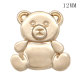 12MM  Cartoon little bear lovemetal snap silver  Plated  snap button