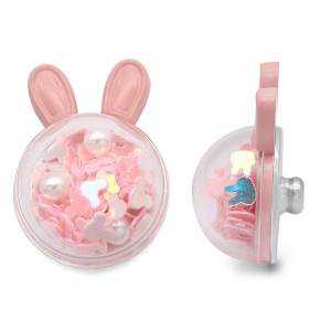 20MM Cartoons  Bear rabbit  shining  Resin snap buttons