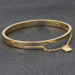 Women's gold stainless steel love bracelet