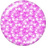 20MM   Clover   Flower   Print   glass  snaps buttons