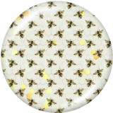 20MM   Pattern   Print   glass  snaps buttons