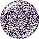 20MM   Pattern   Print   glass  snaps buttons