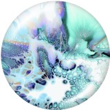 20MM   Pattern   Print   glass  snaps buttons