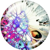20MM   Pattern   Print   glass  snaps buttons