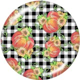 20MM   Clover   Pattern   Print   glass  snaps buttons