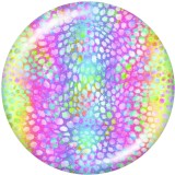 20MM   Pattern   Print   glass  snaps buttons