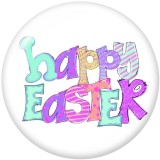 20MM  rabbit   Print   glass  snaps buttons