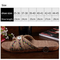2 buttons Linen bottom slippers for home furnishing women and men summer couples indoor non-slip soft bottom fit18&20MM  snaps jewelry