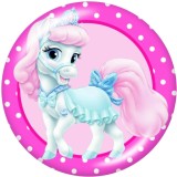 20MM  Cartoon  Horse  rabbit    Print   glass  snaps buttons