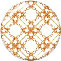 20MM   Pattern  Print   glass  snaps buttons