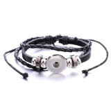 1 buttons leather with rhinestone new type adjustable Bracelet fit 20mm snaps chunks