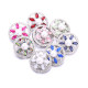 20MM  design metal snap silver  Plated with Rhinestone snap button