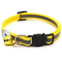Pet reflective collar cat head safety buckle collar bell cat head collar pet accessories fit  1 18&20MM snap buttom snap jewelry