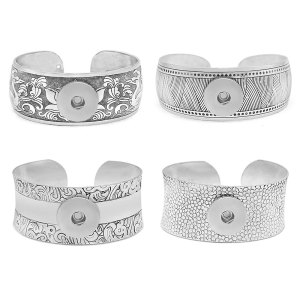 1 buttons snap Ancient silver bracelet fit snaps jewelry