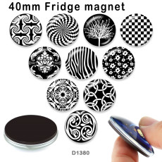 10pcs/lot   pattern  glass picture printing products of various sizes  Fridge magnet cabochon