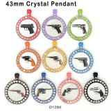 10pcs/lot   Pistol   glass picture printing products of various sizes  Fridge magnet cabochon