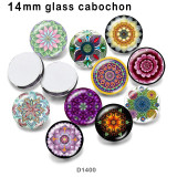 10pcs/lot   Flower  glass picture printing products of various sizes  Fridge magnet cabochon