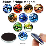 10pcs/lot  Pets   Elves  glass picture printing products of various sizes  Fridge magnet cabochon