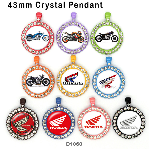 10pcs/lot  motorcycle Car  glass picture printing products of various sizes  Fridge magnet cabochon