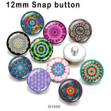 10pcs/lot   Flower  glass picture printing products of various sizes  Fridge magnet cabochon