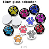 10pcs/lot  pattern  glass picture printing products of various sizes  Fridge magnet cabochon