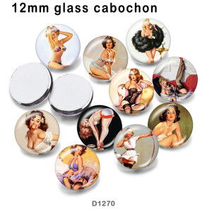 10pcs/lot   Famous  stars  glass picture printing products of various sizes  Fridge magnet cabochon