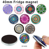 10pcs/lot   Flower  glass picture printing products of various sizes  Fridge magnet cabochon
