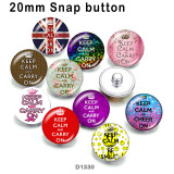 10pcs/lot  Keep Calm   glass picture printing products of various sizes  Fridge magnet cabochon
