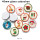 40mm glass cabochon