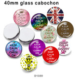 10pcs/lot  Keep Calm   glass picture printing products of various sizes  Fridge magnet cabochon