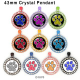 10pcs/lot  pattern  glass picture printing products of various sizes  Fridge magnet cabochon