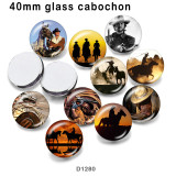 10pcs/lot   Pistol   glass picture printing products of various sizes  Fridge magnet cabochon