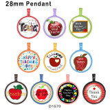 10pcs/lot words  Apple  glass picture printing products of various sizes  Fridge magnet cabochon