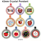 10pcs/lot words  Apple  glass picture printing products of various sizes  Fridge magnet cabochon