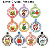 10pcs/lot  Cartoon  Owl  glass picture printing products of various sizes  Fridge magnet cabochon