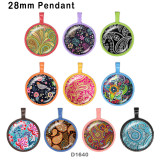 10pcs/lot  pattern  glass picture printing products of various sizes  Fridge magnet cabochon