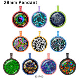 10pcs/lot  pattern  glass picture printing products of various sizes  Fridge magnet cabochon