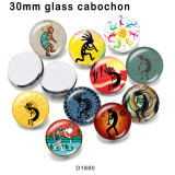 10pcs/lot  Birthstone  glass picture printing products of various sizes  Fridge magnet cabochon