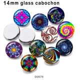 10pcs/lot   pattern  glass picture printing products of various sizes  Fridge magnet cabochon