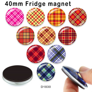 10pcs/lot   pattern  glass picture printing products of various sizes  Fridge magnet cabochon