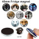 10pcs/lot  Cat  Wolf   Dog  glass picture printing products of various sizes  Fridge magnet cabochon