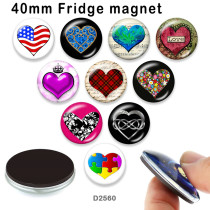 10pcs/lot   love  glass picture printing products of various sizes  Fridge magnet cabochon