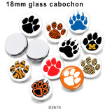 10pcs/lot pattern  glass picture printing products of various sizes  Fridge magnet cabochon