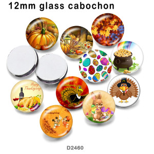 10pcs/lot  Thanksgiving   glass picture printing products of various sizes  Fridge magnet cabochon