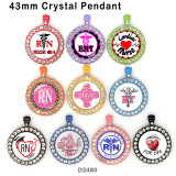 10pcs/lot  Nurse  glass picture printing products of various sizes  Fridge magnet cabochon