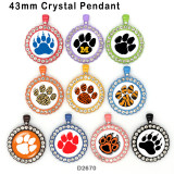 10pcs/lot pattern  glass picture printing products of various sizes  Fridge magnet cabochon