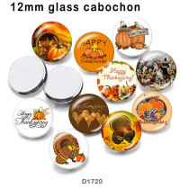 10pcs/lot  Thanksgiving   glass picture printing products of various sizes  Fridge magnet cabochon