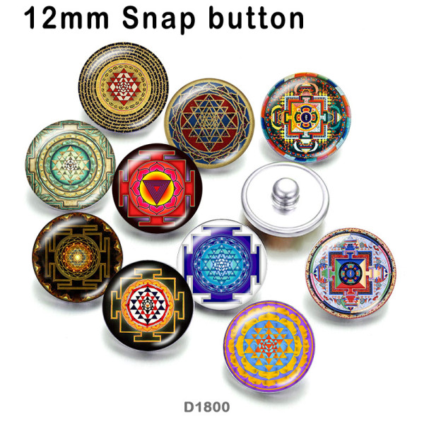 10pcs/lot   pattern  glass picture printing products of various sizes  Fridge magnet cabochon