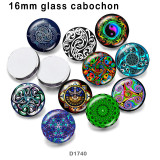10pcs/lot  pattern  glass picture printing products of various sizes  Fridge magnet cabochon