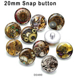 10pcs/lot  Gear  glass picture printing products of various sizes  Fridge magnet cabochon